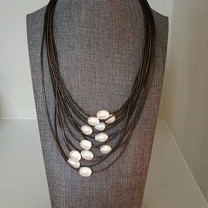 Bling Things Jewelry Jewelry - Leather strands with pearls Bling Things Jewelry Jewelry - Leather strands with pearls